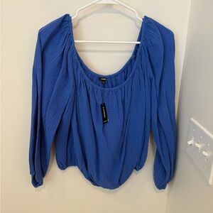 Express Blue Women's Top NWT